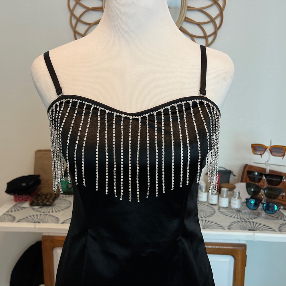 NWT!! Forever 21 Rhinestone Satin Dress